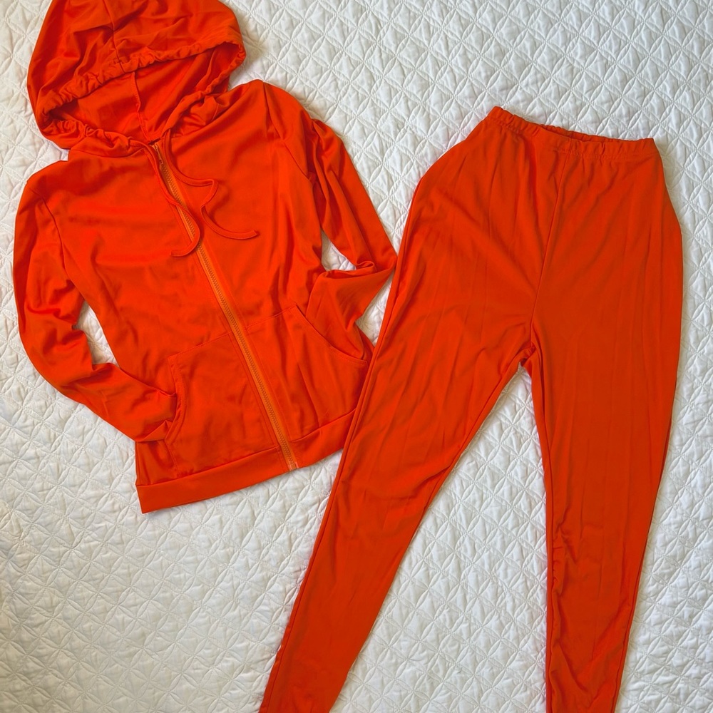 Orange Pants 2pc Set